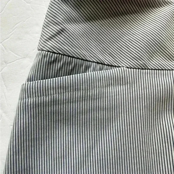 S.C. & Co. Activewear Skort Pale Blue Striped Pockets Side Splits Women’s XL - Picture 2 of 8